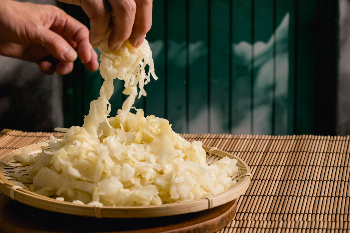 酸白菜 堅持傳統的工法製作